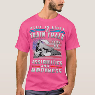 T-shirt Train Railroad Locomotive Trains Cool amusant Dire