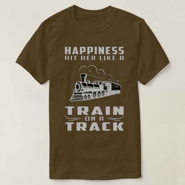 T-shirt Train Railroad Locomotive Trains Cool amusant Dire (Design devant)