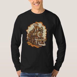 T-shirt Train Steampunk