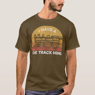 T-shirt Train T pour hommes J'ai un esprit à une voie