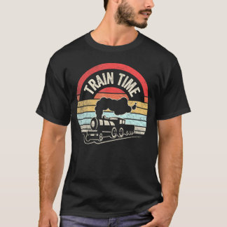 T-shirt Train Time Funny Train Love Railroad