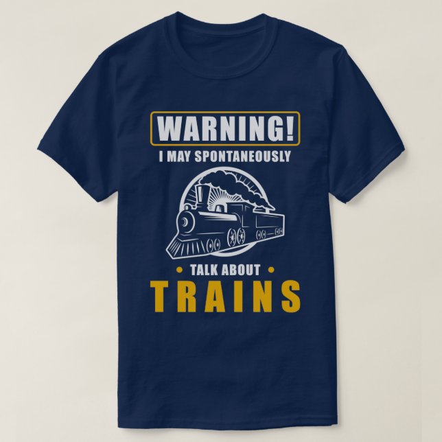 T-shirt Train Trains Chemins de Fer Travailleurs du Chemin (Design devant)