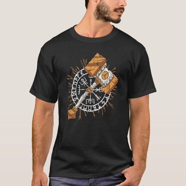T-shirt Train Viking Pour Ragnarok Odin God Mark (Devant)