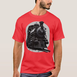 T-shirt train vintage