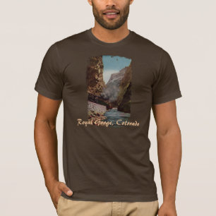 T-shirt Train vintage dans la chemise des hommes royaux de