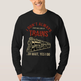 T-shirt Train Vintage Distressed Retro Engineer Engine Con