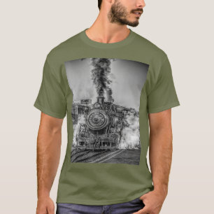 T-shirt Train vintage Locomotive Railroad Smoke Travel