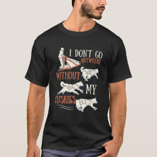 T-shirt Traîneau à chiens Husky pour un conducteur de traî