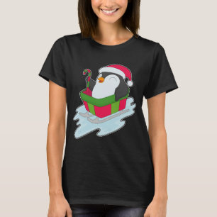 T-shirt Traîneau de Noël de pingouin