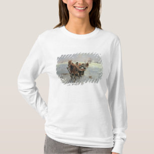 T-shirt Traîneaux dans un paysage d'hiver