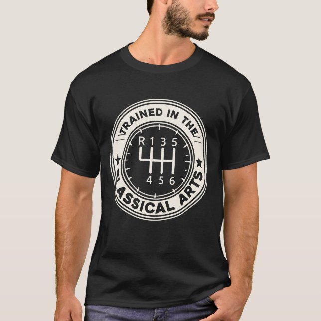T-shirt Trained In The Classical Arts Funny Manual Transmi (Devant)