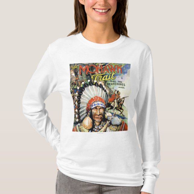 T-shirt Traînée de Mohawk, vue des Indiens de Mohawk (Devant)