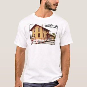 T-shirt Traînée d'état de rivière de sucre