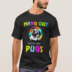 T-shirt Traîner avec mon Pug Pug