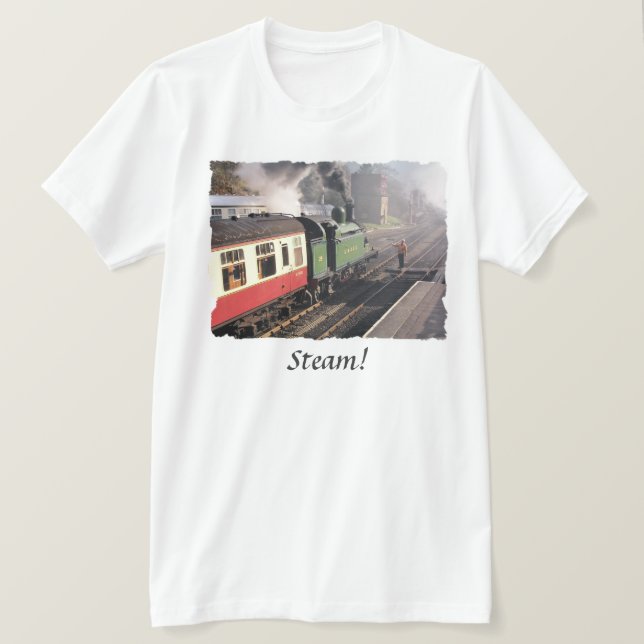 T-SHIRT TRAINS À VAPEUR (Design devant)