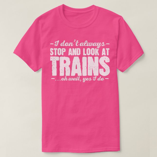 T-shirt Trains Amateurs de trains ferroviaires (Design devant)