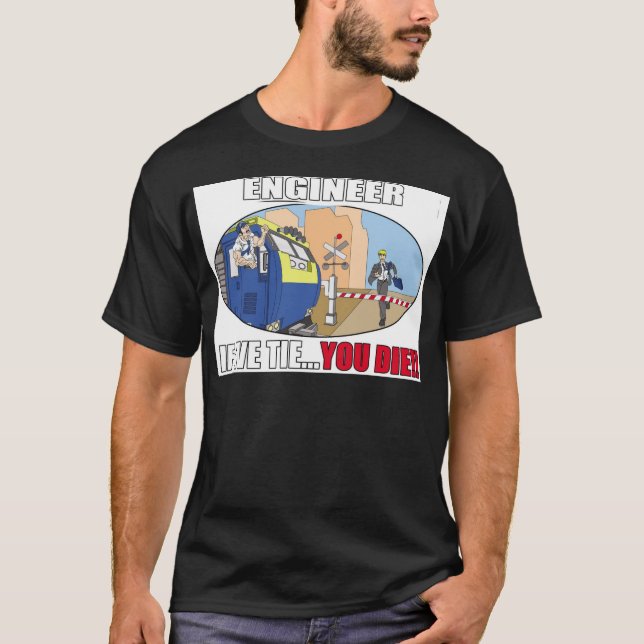 T-SHIRT TRAINS DE PRODUITS D'INGÉNIEUR - LOCOMOTIVE - LIRR (Devant)