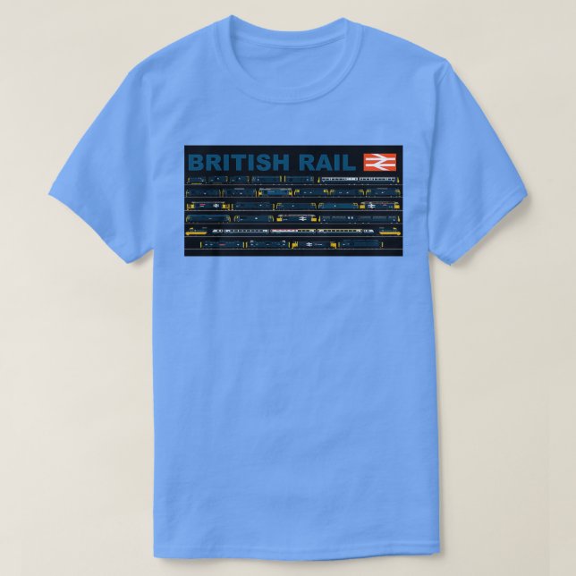 T-SHIRT TRAINS FERROVIAIRES BRITANNIQUES (Design devant)
