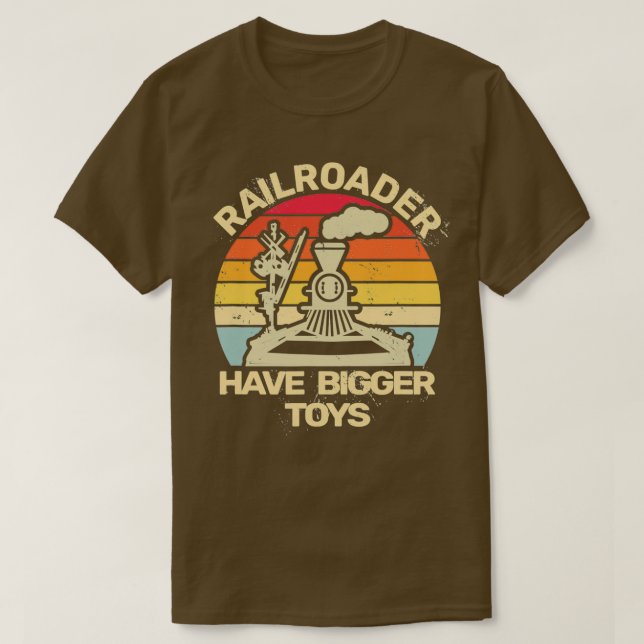 T-shirt trains ferroviaires pour hommes rétro vintage (Design devant)