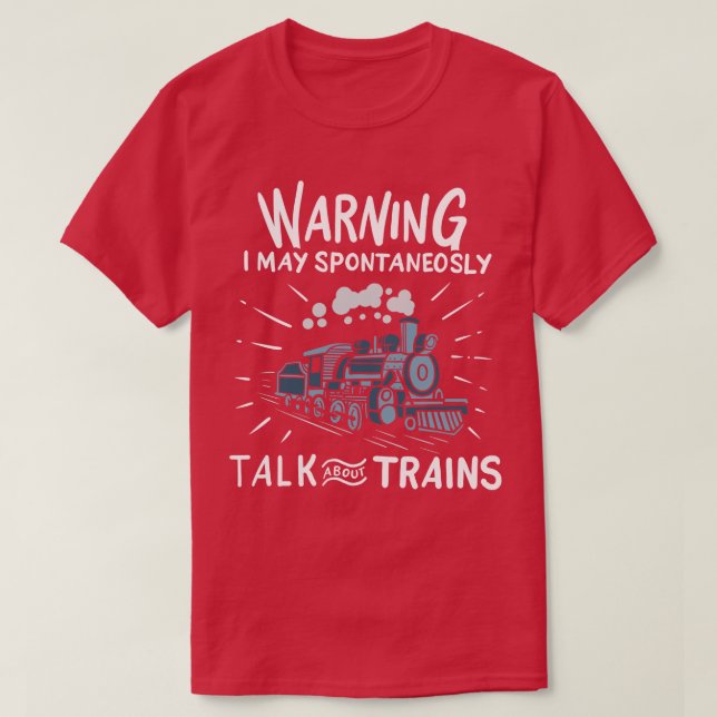 T-shirt Trains Moteur à vapeur (Design devant)