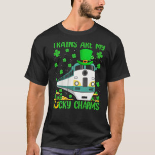 T-shirt Trains Sont Mes Charmants Chanceux Train St Patric