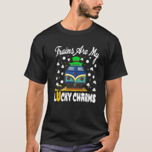 T-shirt Trains sont mes charmes chanceux Train St. Patrick