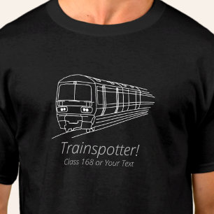 T-shirt Trainspotter Class 168 Railfan UK Railway Diesel