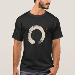 T-shirt Trait de pinceau japonais, cercle Enso minimaliste