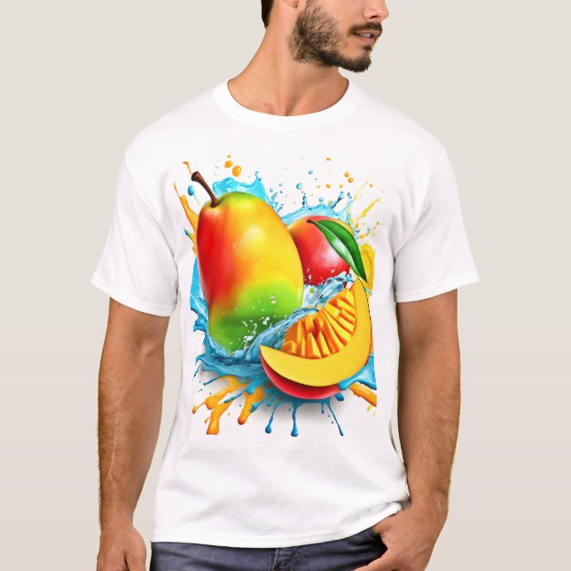 T-shirt Traite de mangue tropicale (Devant)