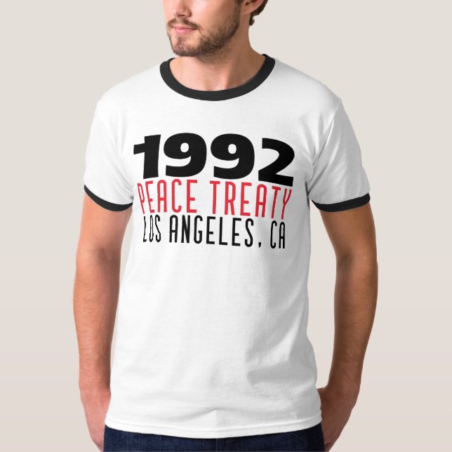 T-shirt Traité de paix de Los Angeles 1992 (Devant)
