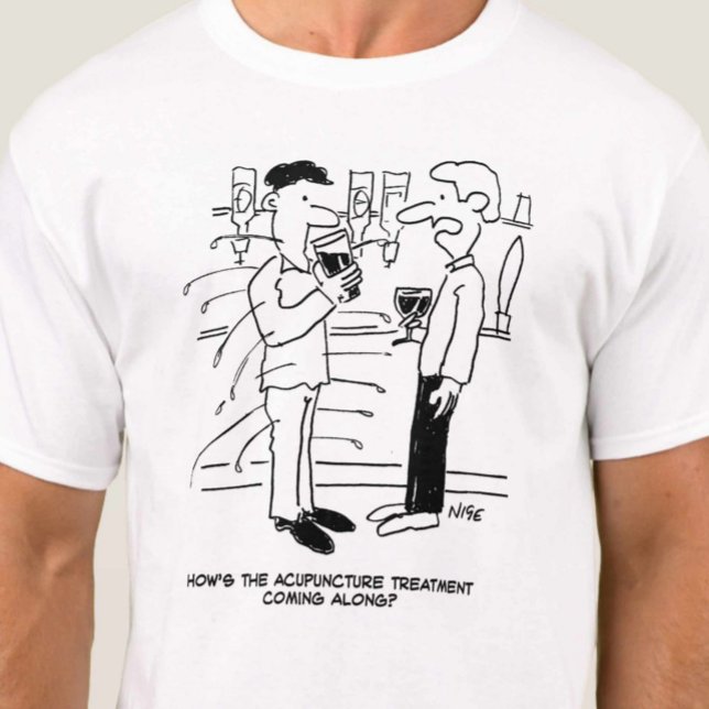 T-shirt Traitement d'acupuncture Cartoon (Créateur téléchargé)