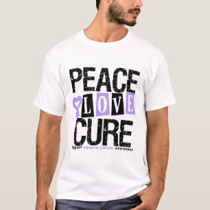 T-shirt Traitement d'amour de paix de Cancer