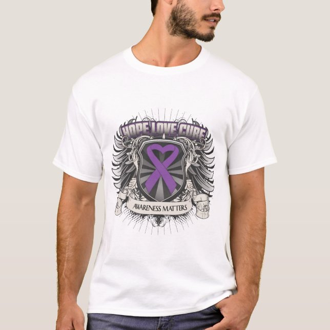 T-shirt Traitement d'amour d'espoir de lupus (Devant)
