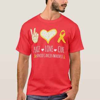 T-shirt traitement de l'amour de la paix Cancer de l'enfan