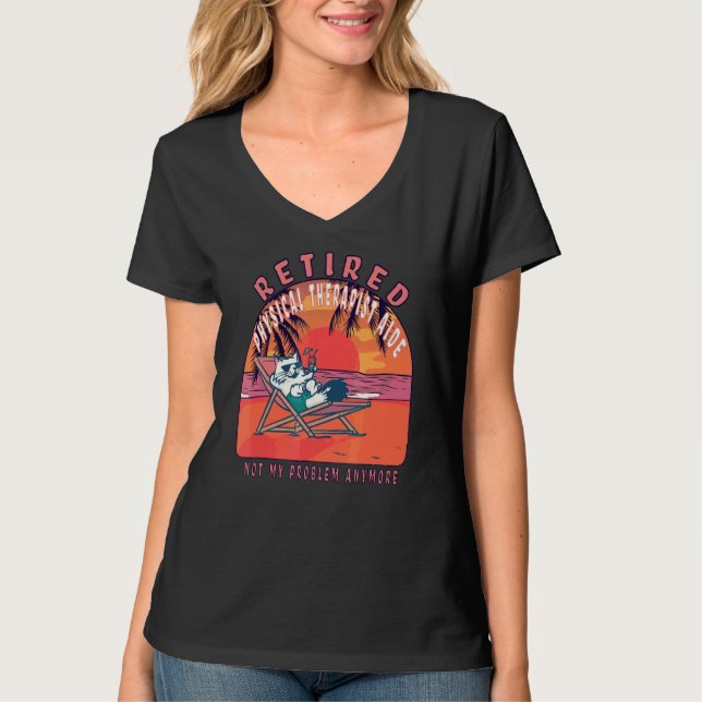 T-shirt Traitement physique à la retraite Aide Retraite Vi (Devant)