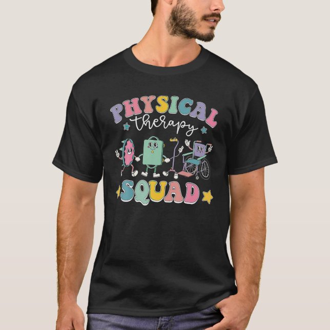 T-shirt Traitement physique rétro Pt Squad pédiatrique Phy (Devant)