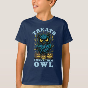 T-shirt Traitements que je veux eux Hibou Halloween