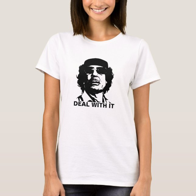 T-shirt Traiter avec Mouammar Kadhafi (Devant)