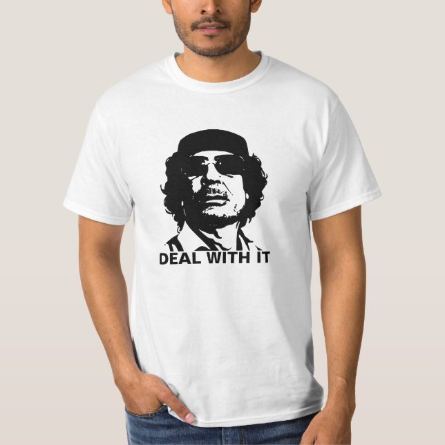 T-shirt Traiter avec Mouammar Kadhafi (Devant)