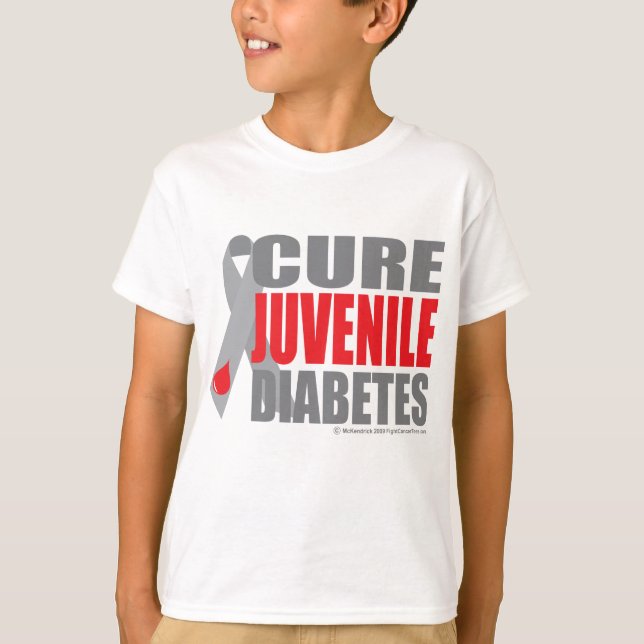 T-shirt Traiter le diabète juvénile (Devant)