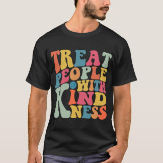 T-shirt Traiter Les Gens Avec Fleur Doux Floral Esthétique