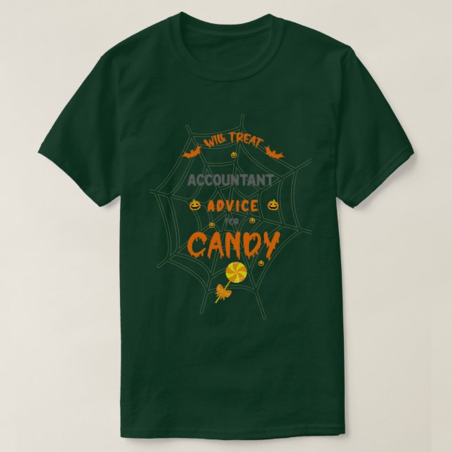 T-shirt Traitera Les Conseils De Comptable Pour Candy Funn (Design devant)
