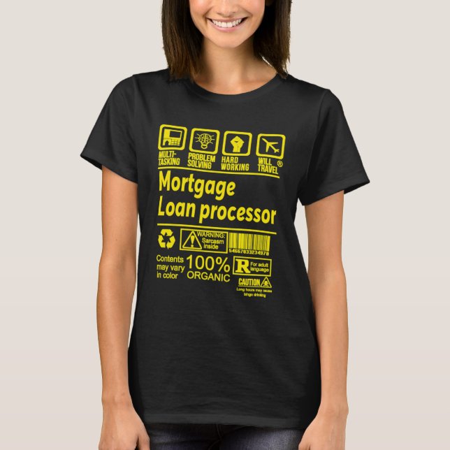 T-SHIRT TRAITEUR DE PRÊT HYPOTHÉCAIRE RÉSOUDRE DES PROBLÈM (Devant)