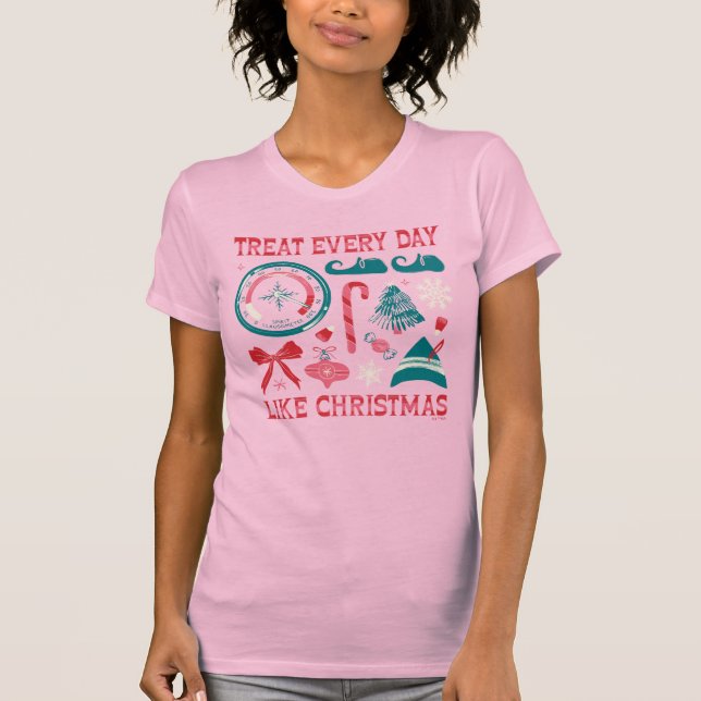 T-shirt Traitez Chaque Jour Comme Noël (Devant)