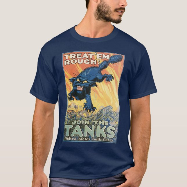 T-shirt Traitez Em Rough - Rejoignez Les Chars (Devant)