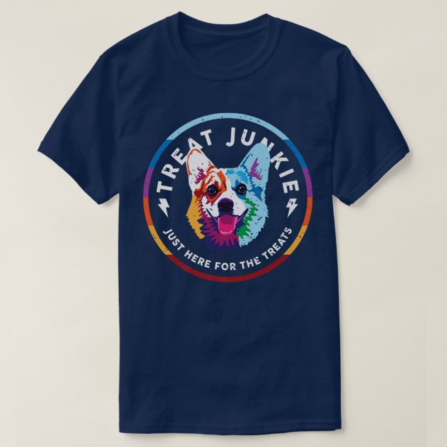 T-shirt Traitez Junkie ~ Juste Ici Pour Les Traitements133 (Design devant)