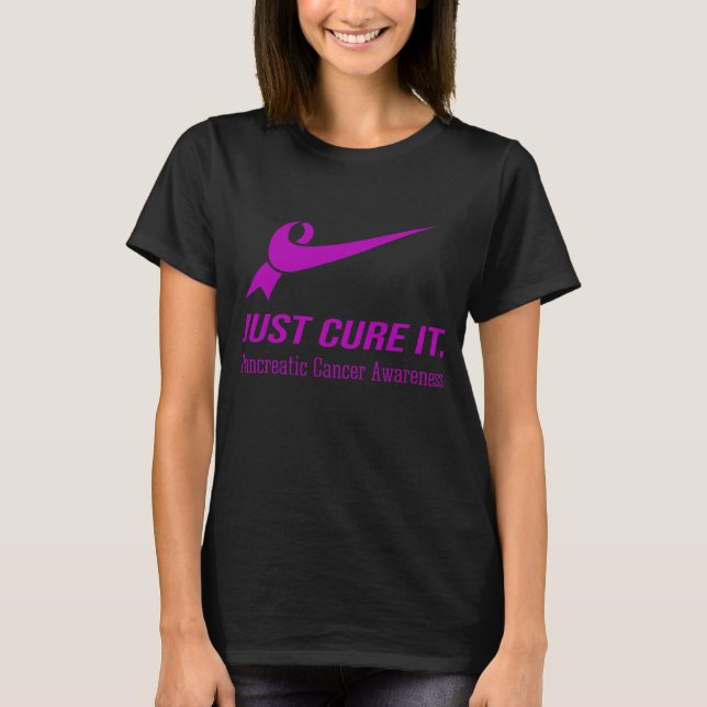 T-shirt Traitez-la simplement Sensibilisation au cancer pa (Devant)