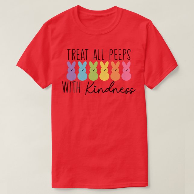 T-shirt Traitez Tous Les Bunnies Avec Kindness Smart Ensei (Design devant)