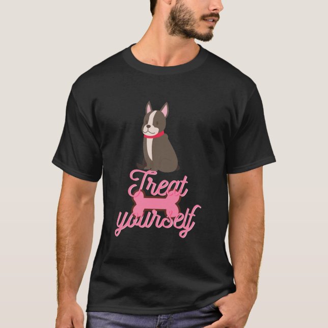 T-shirt Traitez-Vous Boston Terrier (Devant)