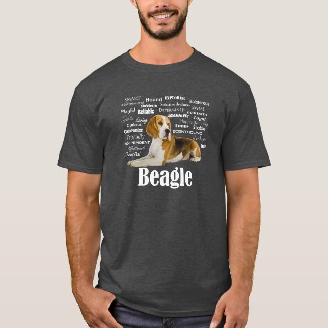 T-shirt Traits beagles (Devant)